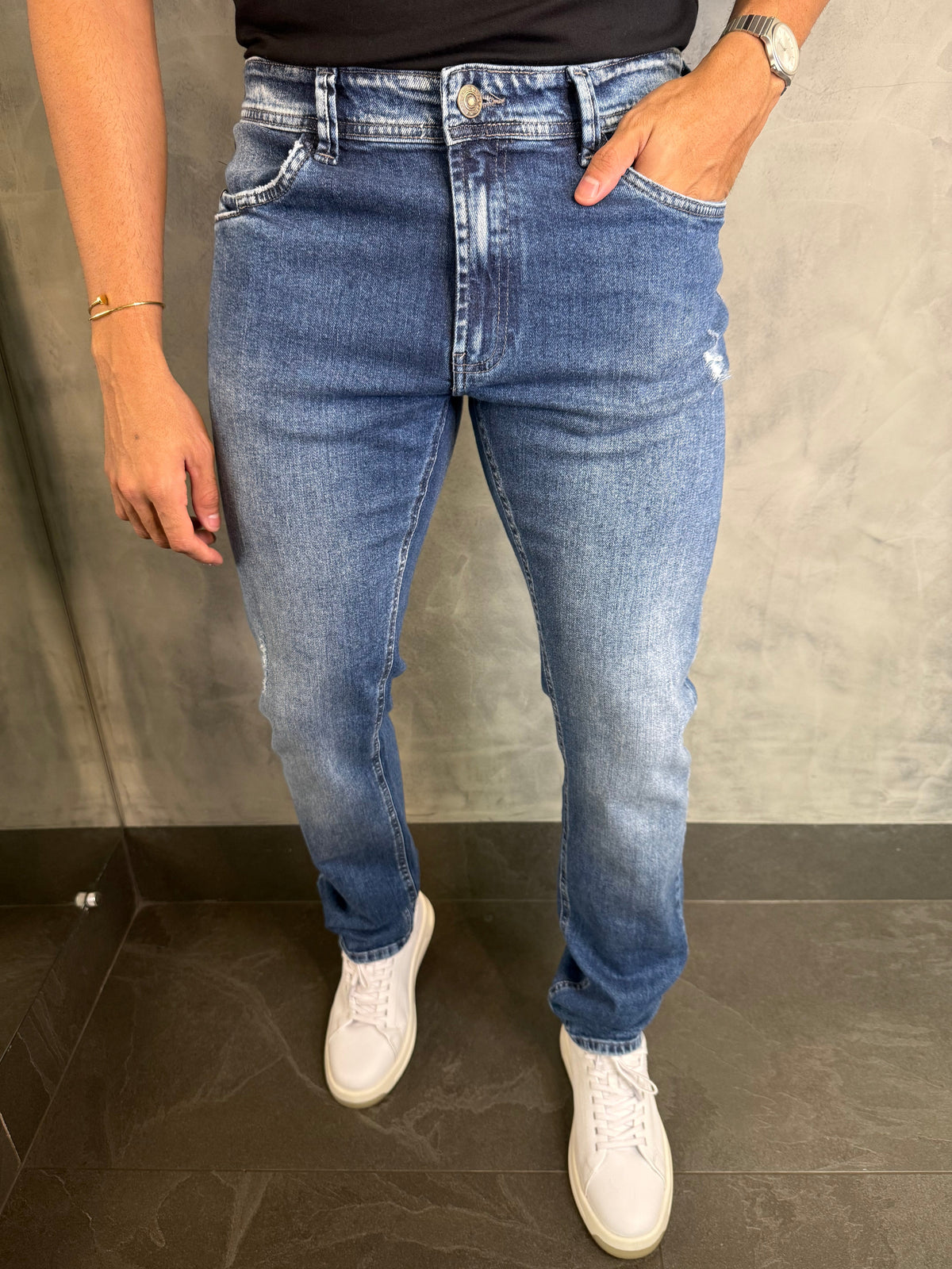 CALÇA SLIM SW DLZ AZUL
