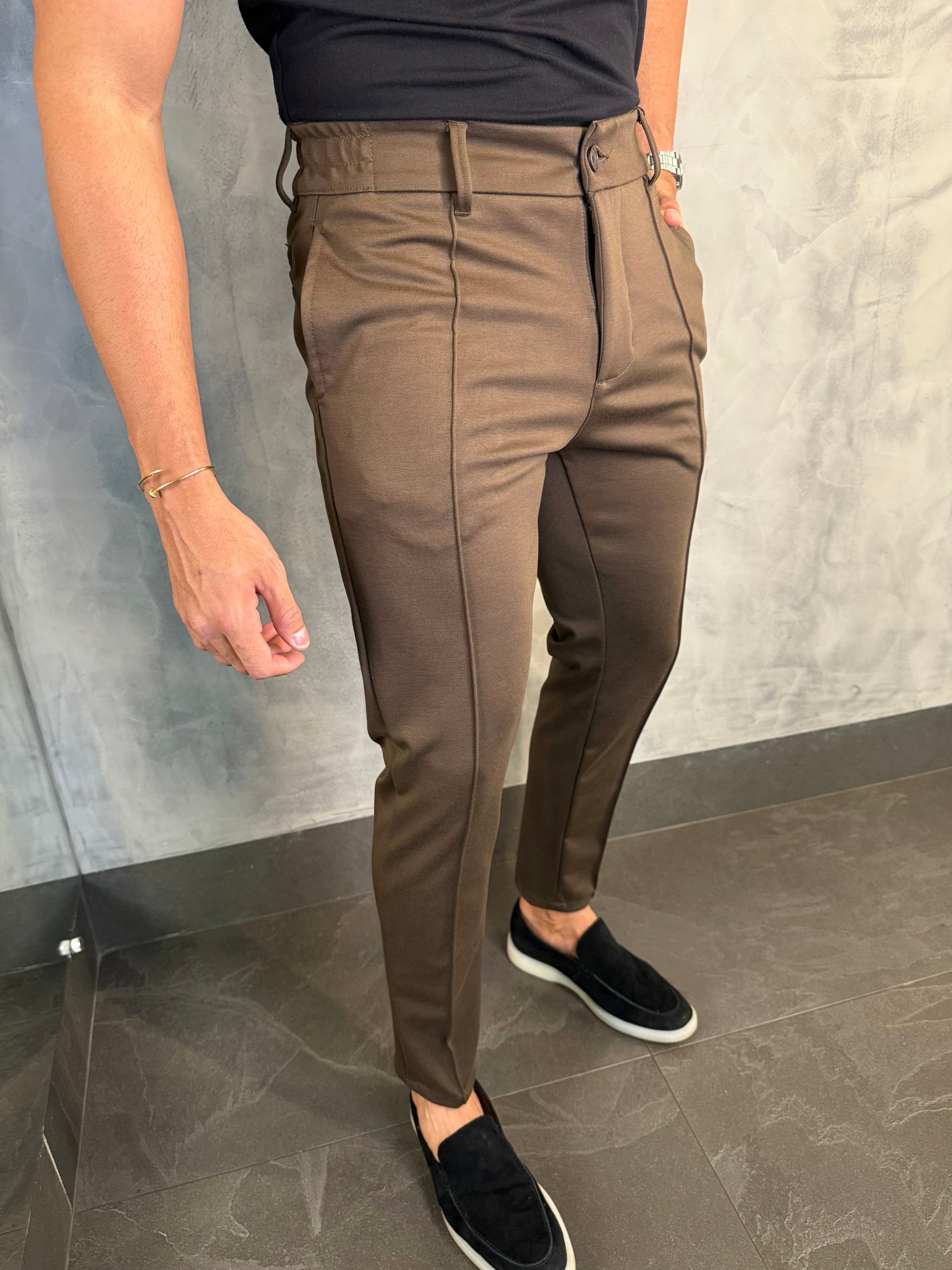 CALÇA MALHA WESTERN KINGEJOE MARROM