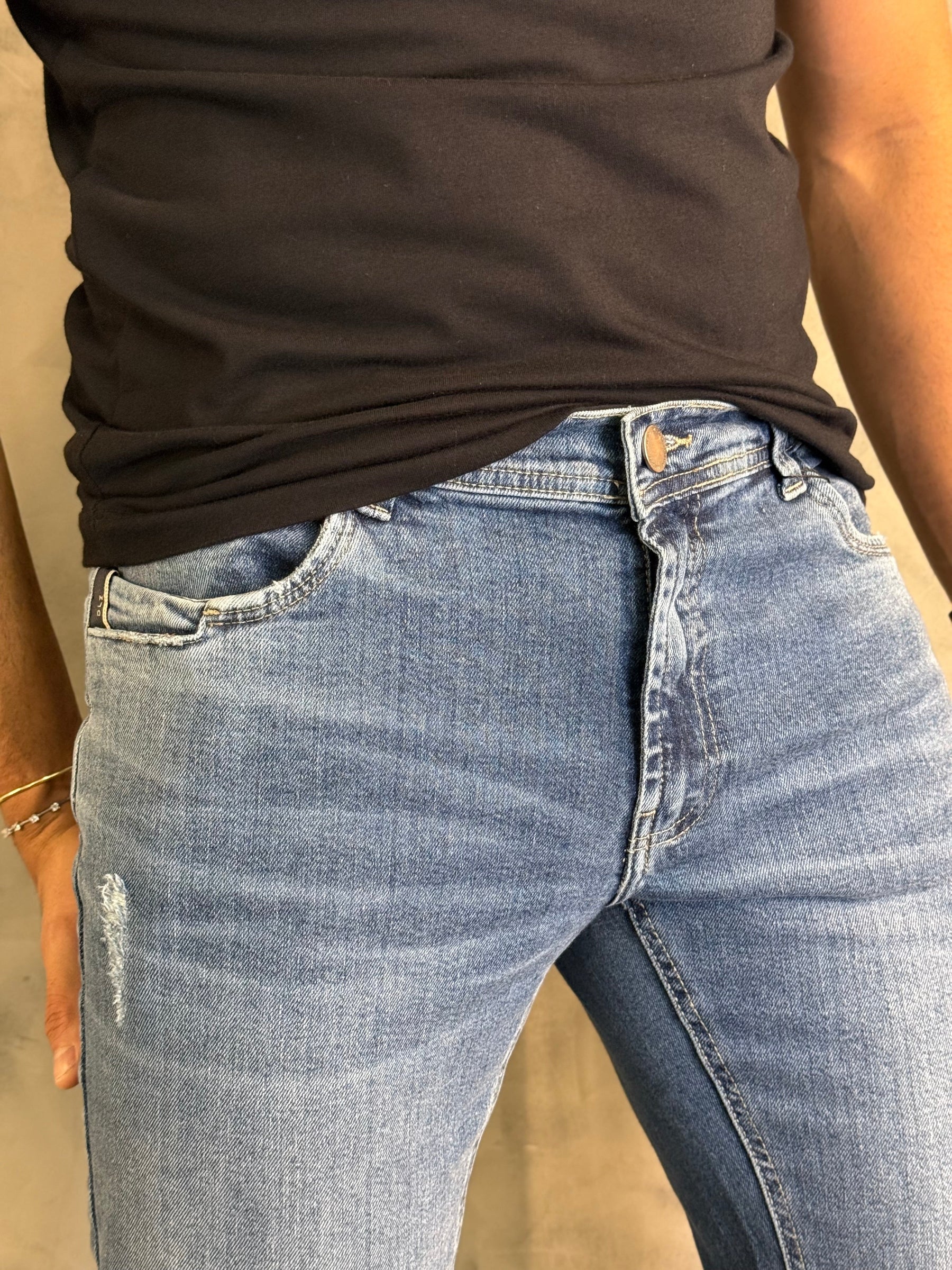 CALÇA SLIM SW DLZ AZUL MÉDIO