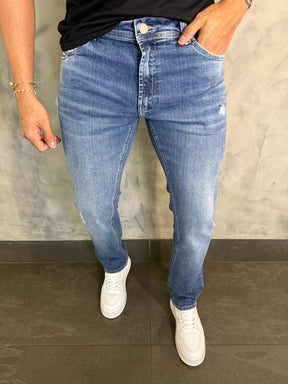 CALÇA SLIM SW DLZ AZUL MÉDIO