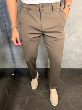 CALÇA MALHA ROMA DLZ MARROM FUNGHI