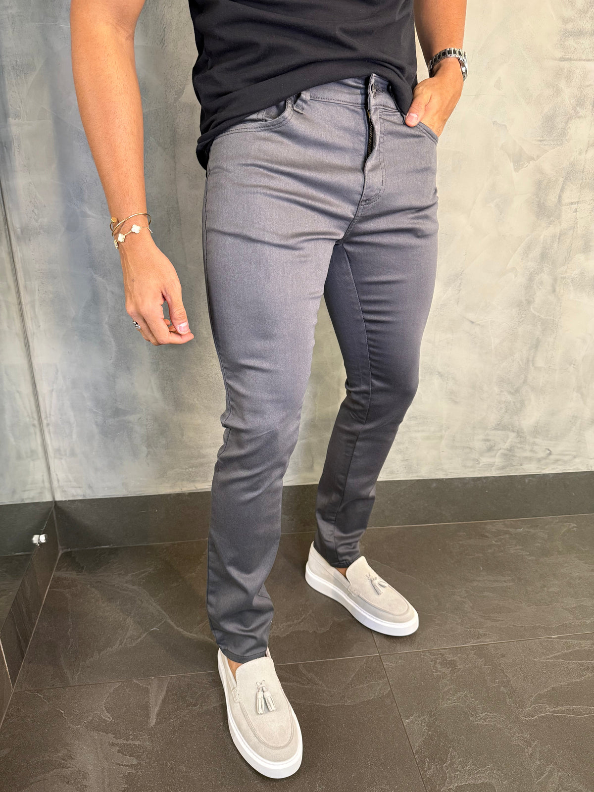 CALÇA SARJA FIVE POCKETS SKINNY DLZ CHUMBO
