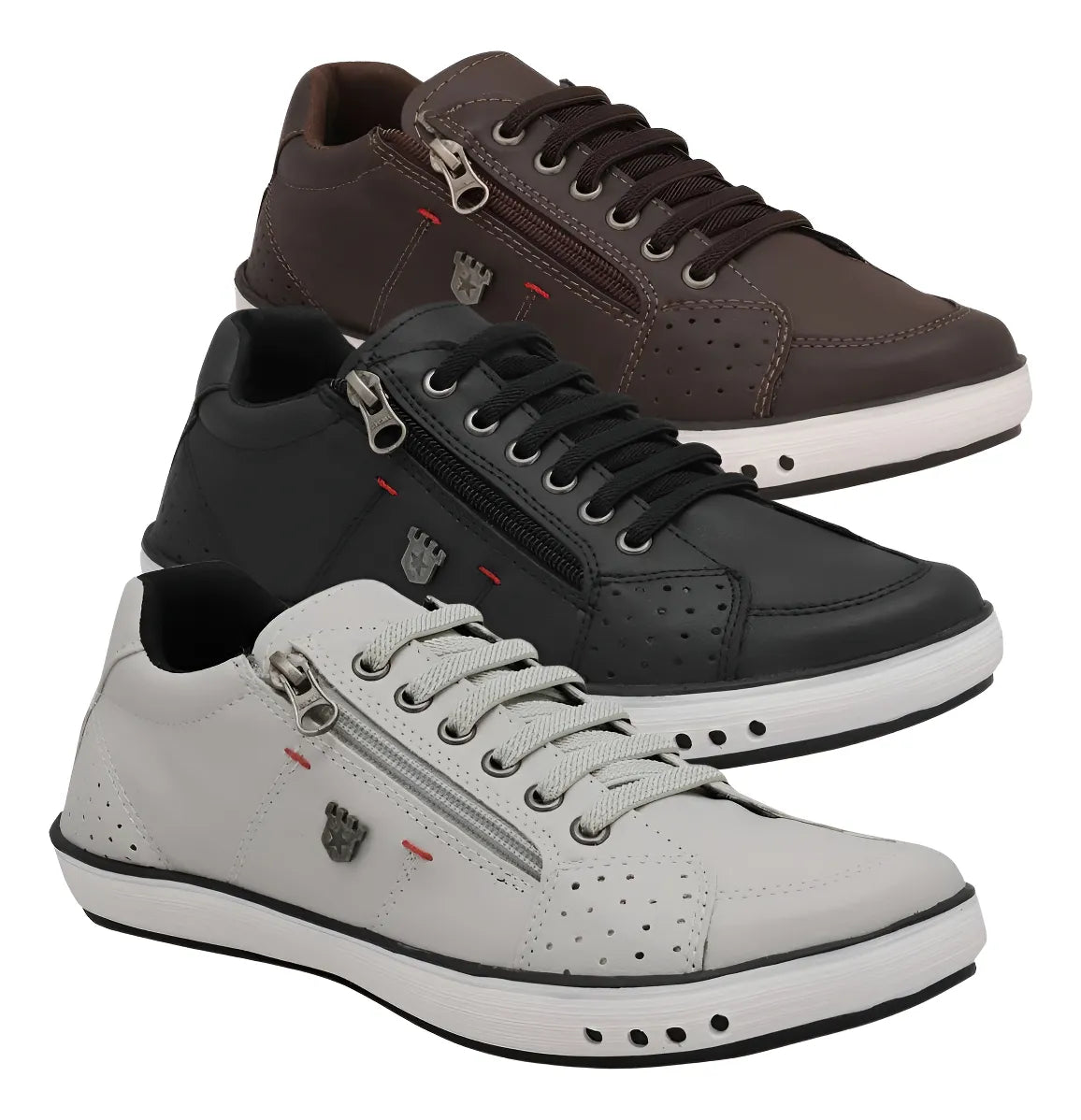 Kit 3 Sapatênis Super Conforto