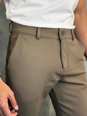 CALÇA MALHA ROMA DLZ MARROM FUNGHI