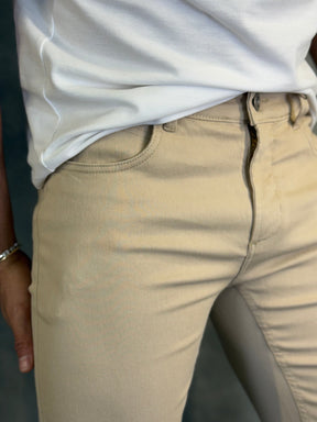 CALÇA SARJA KINGEJOE AREIA