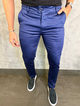 CALÇA SARJA ACETINADA PONTO H MARINHO