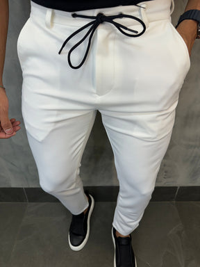 CALÇA SLIM MALHA NEOPRENE STRETCH C/ CADARÇO BAREZY